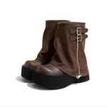 Ботильоны женские Old Meow, коричневый - фото 2