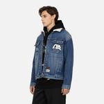 Джинсовая куртка мужская джинсовая синяя Evisu, синий - фото 4