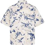 Рубашка с коротким рукавом и логотипом STONE ISLAND, синий - фото 3