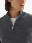 Джемпер на молнии Brunello Cucinelli, серый - фото 6