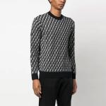 Geometric Logo knit Jumper EMPORIO ARMANI, черный - фото 4