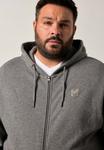 Толстовка Men Plus Zip-up sweatshirt, Mottled Grey - фото 3