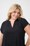 Блуза KAFFE CURVE KCAlia, черный - фото 6