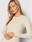 Облегающий свитер Pieces, бежевый - фото 4