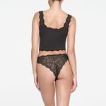 Топ SKIMS Fits Everybody Lace, цвет Onyx - фото 4