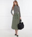 Юбка Max&Co. миди с бантом, зеленый - фото 2