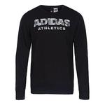 Толстовка adidas Lineage Sweater Graphic Sweatshirt Black, черный - фото