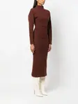 Платье миди Jadé с наружным швом DESTREE, коричневый - фото 3