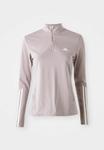 Топ Adidas Performance 1/4 ZIP, Preloved Fig/White/Lilac - фото 6