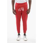 Джоггеры ICON из хлопка с принтом Dsquared2, Red - фото