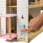 Детская кукла Eurekakids Wooden house with elevator doll, коричневый - фото 6