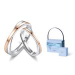 MOLADY Пара серебряных колец Sterling Silver унисекс - фото 7