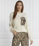 Свитер Marc Cain с леопардом, бежевый - фото 3