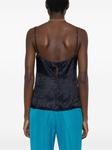 Forte Forte топ с узором, синий - фото 4