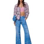 Куртка женская Chanel, розовый / белый - фото 3