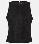 Замшевый топ Pam STOULS, черный - фото