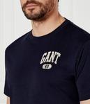 Футболка мужская Gant хлопковая с логотипом, синий - фото 4