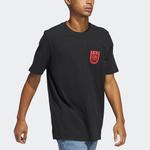 Футболка мужская черная Adidas, черный - фото 4