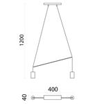 Подвесной светильник Lumicom, 4x12x6 см, черный - фото 2
