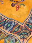 Шарф с цветочным узором «пейсли» Etro, желтый - фото 2