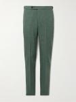 Узкие шерстяные брюки SID MASHBURN, зеленый - фото