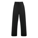Брюки cotton trousers 'black' Balenciaga, черный - фото