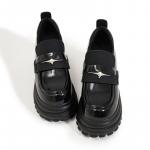 Лоферы женские Milan Love Song на каблуке, черный - фото 3