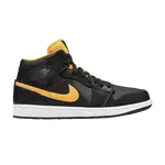 Кроссовки Air Jordan 1 Mid SE 'Black Gold', золотой - фото