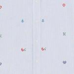 Рубашка Kenzo Pixel Striped, синий - фото 6