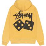 Худи Dice с пигментной окраской Stussy, белый - фото 10