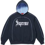 Curve Piping Hooded Sweatshirt Supreme, синий/темно-синий - фото