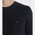 Свитер с цепочной структурой Tommy Hilfiger, синий - фото 4