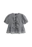 Блуза TIE FRONT SHORT SLEEVE New Look, черный - фото 4