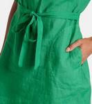 Стелла льняное мини-платье Velvet, Emerald - фото 5