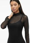 Платье VILA VIVOLETTIS CHI L/S MIDI /BFS, Black Beauty/Anthracite - фото 4