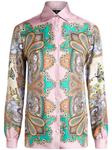 Рубашка с принтом пейсли ETRO, розовый - фото
