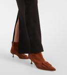 Байлоу украшенные замшевые ботильоны Manolo Blahnik, 2107 Mbrw - фото 4