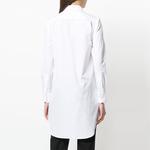 Платье-рубашка из поплина THOM BROWNE, белый - фото 5