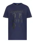 Футболка с принтом Dsquared2, синий - фото