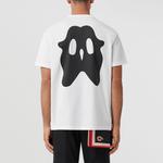 Футболка оверсайз с принтом Monster Graphic Burberry, белый - фото 6