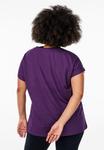 Футболка Zizzi Basic T-shirt, Purple Pennant/Dark Purple - фото 3