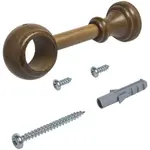 Кронштейн Тюрингия для карнизных труб Ø 28 мм Liedeco, Eichefarben/rustikal - фото