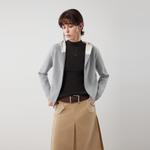 ELLE Кардиган женский Medium Gray с капюшоном - фото 6