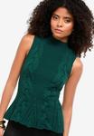 Топ Lipsy Top, Dark Green/Green - фото