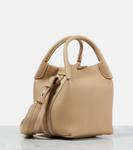 Сумка-тоут Bale Micro из микро-кожи Loro Piana, Light Mastik - фото 4