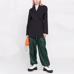 Стретч-блейзер в полоску 'Sky Captain' GANNI, черный - фото 3