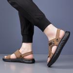 Пляжные сандалии мужские черные EGCHI, серые - фото 7