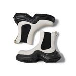 Ботинки Челси женские Cherykally, белый/черный - фото