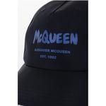 Синяя шапка из полиэстера Alexander Mcqueen, Blue - фото 2