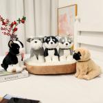 Милые имитационные щенки плюшевая кукла высота 23см Bitter purchase - фото 6